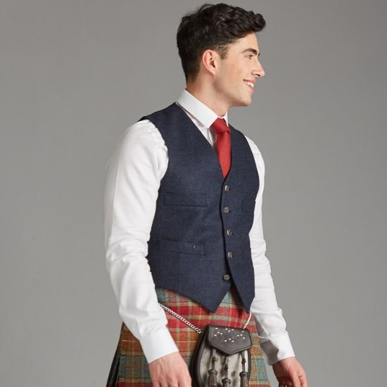 Kinloch Anderson Midnight Ocean Day Waistcoat