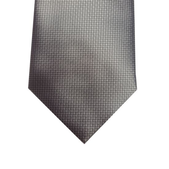Wedding Tie in Polyester Basket Weave Pattern