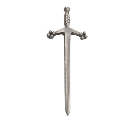 Sword Kilt Pin in Matt Pewter