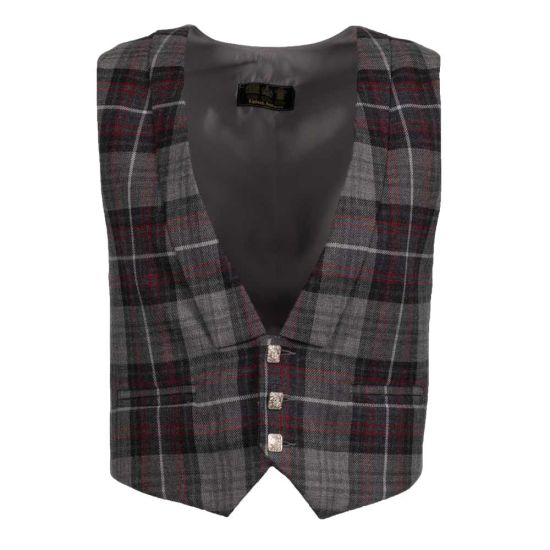 Evening Waistcoat in Kinloch Anderson Castle Grey Tartan
