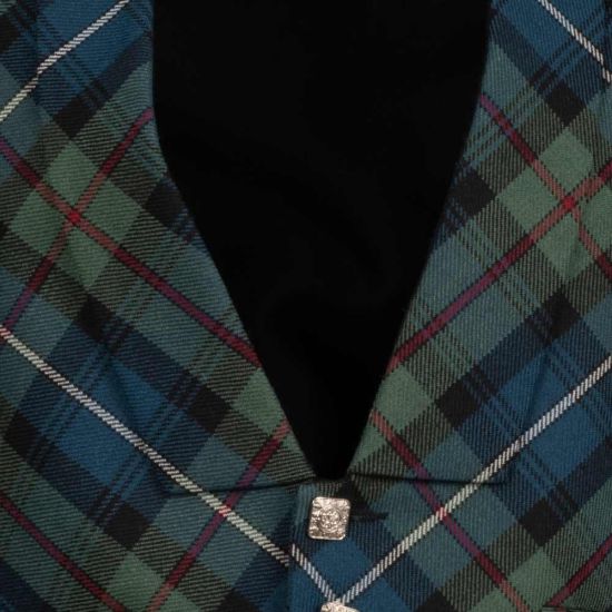 Bias Cut Evening Waistcoat in Robertson Hunting Muted Tartan