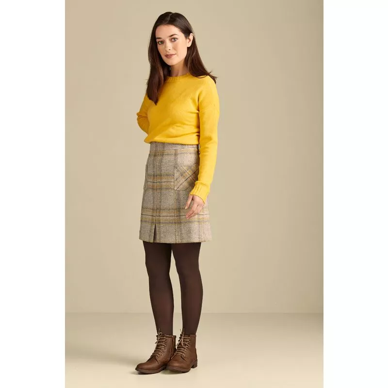 Plaid Skirt Tweed Pencil Mini Skirt Plaid Pencil Skirt Custom Made