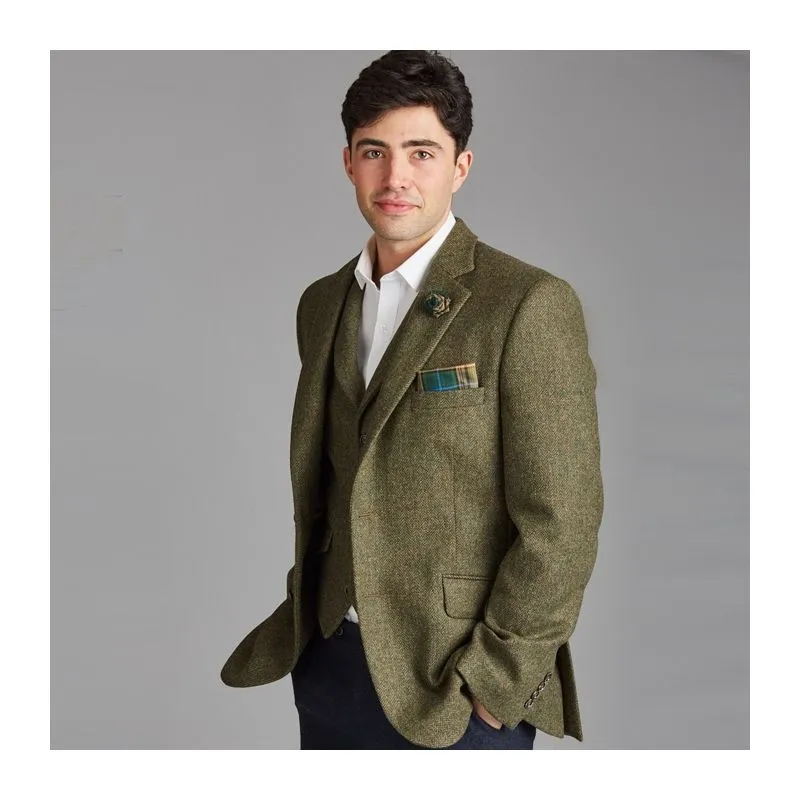 The Kinloch Tweed Jacket in Green - Kinloch Anderson