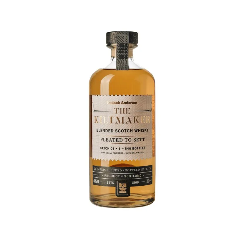 The Kiltmaker Series Whisky Pleated to Sett - Kinloch Anderson