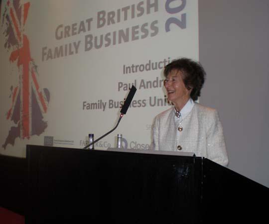 Deirdre Kinloch Anderson at The Great British Family Business Conference - London 2014