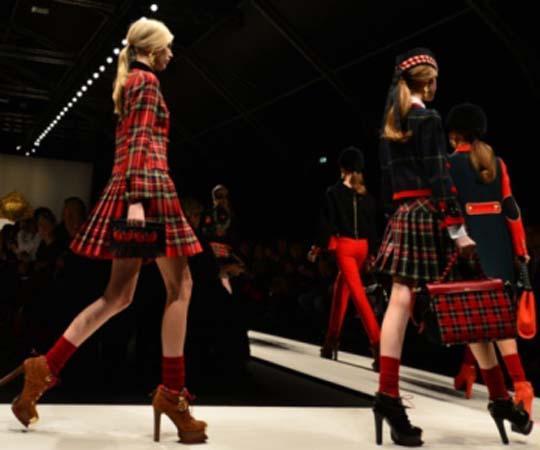 Tartan makes its mark on the catwalk in Milan