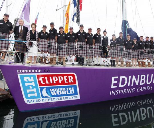 Clipper Yacht Race Update - The City of Edinburgh Crew leave Southampton